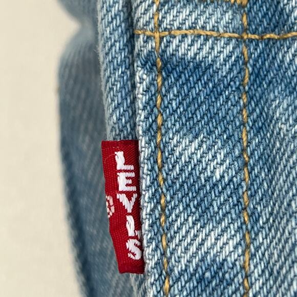 Levi's Premium Women 501 Original Button Fly Cropped Jeans 31x28 Blue NWT - Picture 5 of 15
